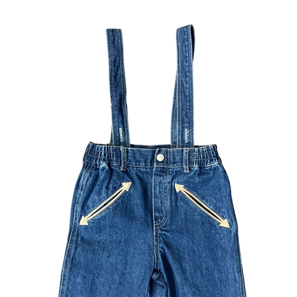 Vintage Harley-Davidson Toddler Overalls 2T Denim Jeans Boys 100% Cotton Used - Picture 4 of 15